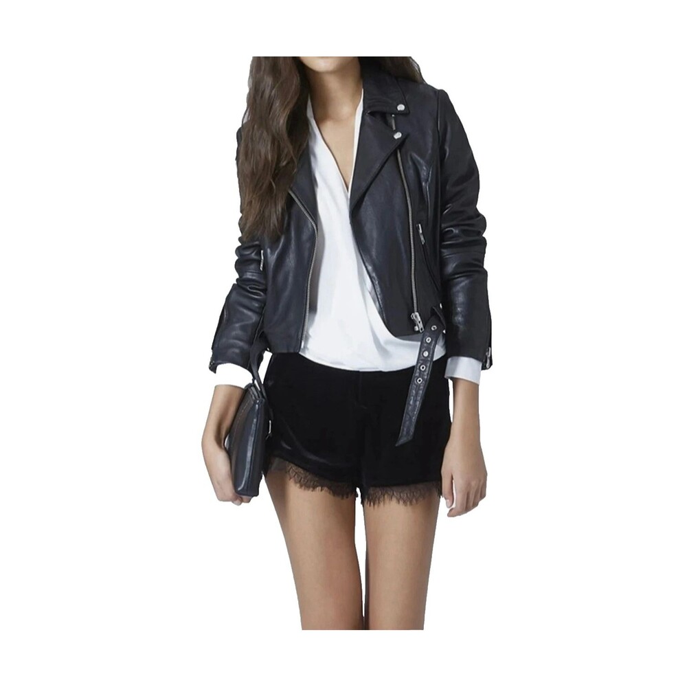 TOPSHOP Black Velvet Lace Trim Shorts Women's 8 Whimsigoth Preppy Party Cocktail